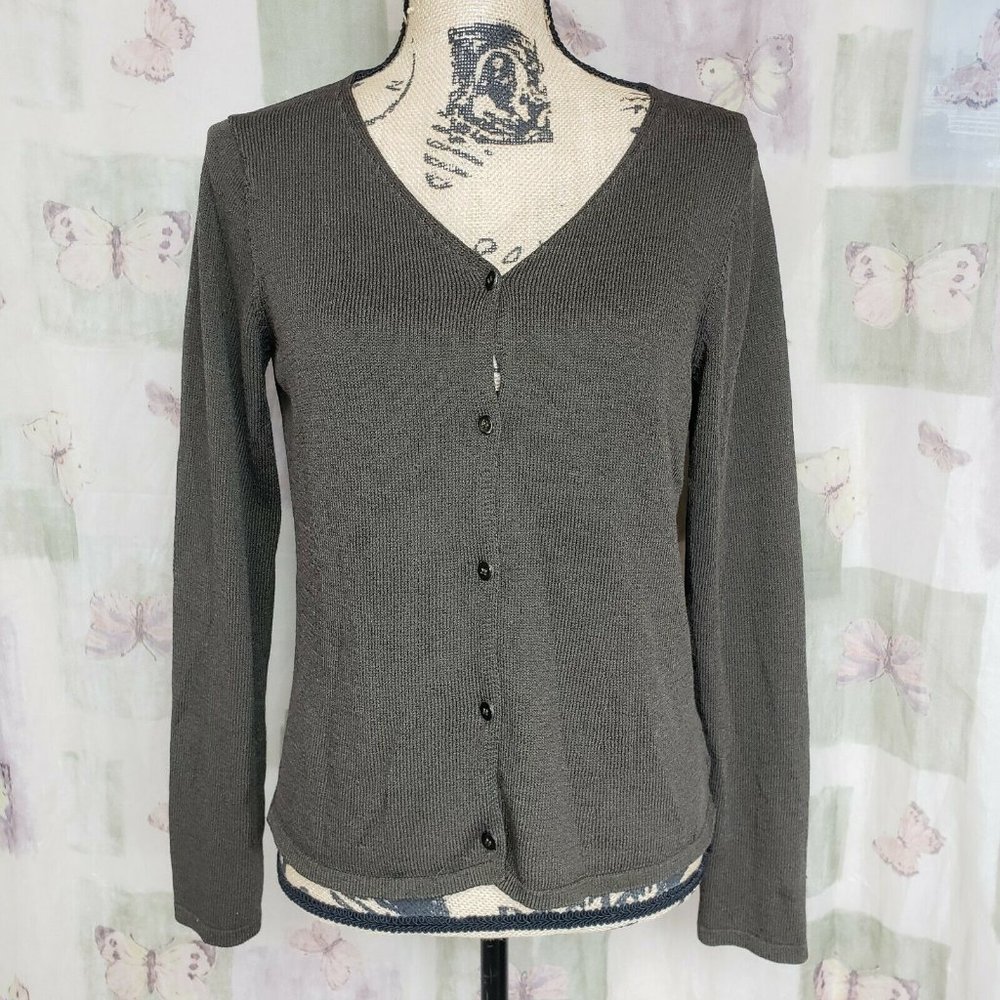Eileen Fisher knit button front cardigan